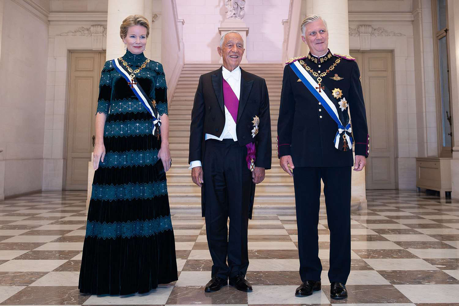 Queen Mathilde of Belgium Skips Tiara at State Banquet After Suspected ...
