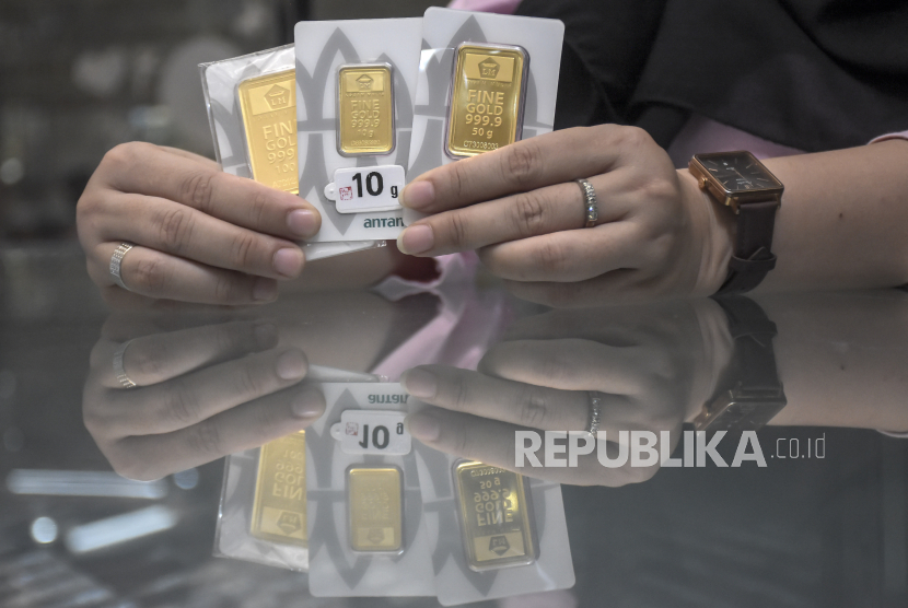 harga emas antam makin melandai, turun rp 18.000 per gram