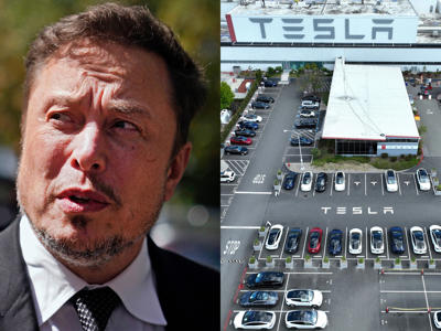 Some Tesla factory workers realized they were laid off when security scanned their badges and sent them back on shuttles, sources say<br><br>