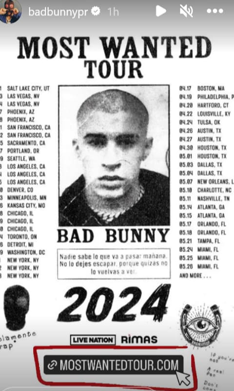 Bad Bunny Announces 2024 Most Wanted Tour For Real Fans   AA1iwojg.img