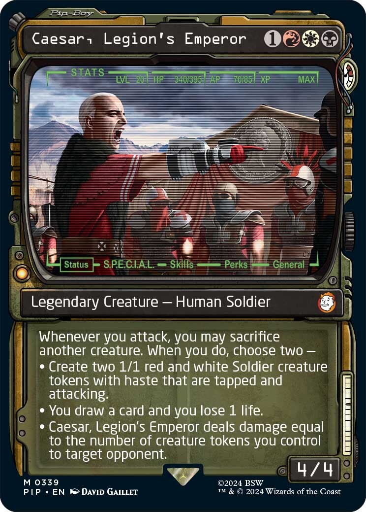 Mtg fallout. MTG по Fallout. Fallout Caesar Legion Art. MTG 2024 release Schedule.