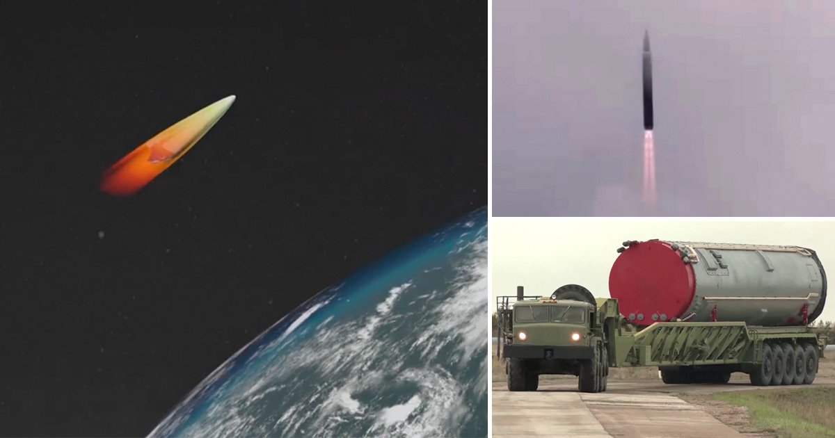 Putin's feared 'meteorite' missile is seen readied for combat in new video