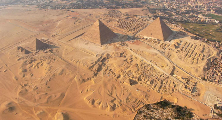 See The Worker's Dwellings & Cemetery Of Those Who Built The Pyramids At Giza