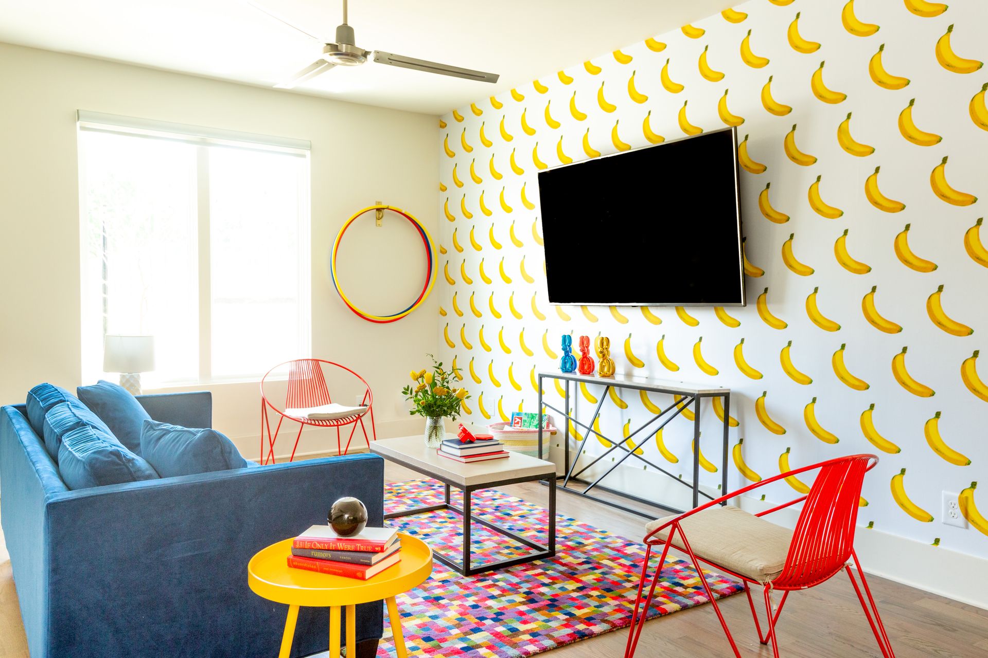 <p>                     As kids get older there’s still a need for a playroom – though it might be called the gaming room or TV room instead. Like in bedrooms for teenagers, bright colors work really well for more grown up playrooms, and papering a wall with a quirky design can be a popular choice.                   </p>                                      <p>                     A mixture of seating types is great for teens – a sofa or two, modern style chairs and bean bags are all great options as they love a bit of variety. And of course a big TV will go down very well, like in this room by JL Design.                   </p>