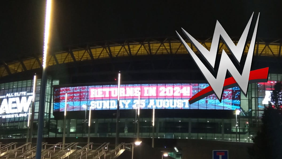 Wembley Stadium Promotes AEW All In 2024 at WWE Live Event