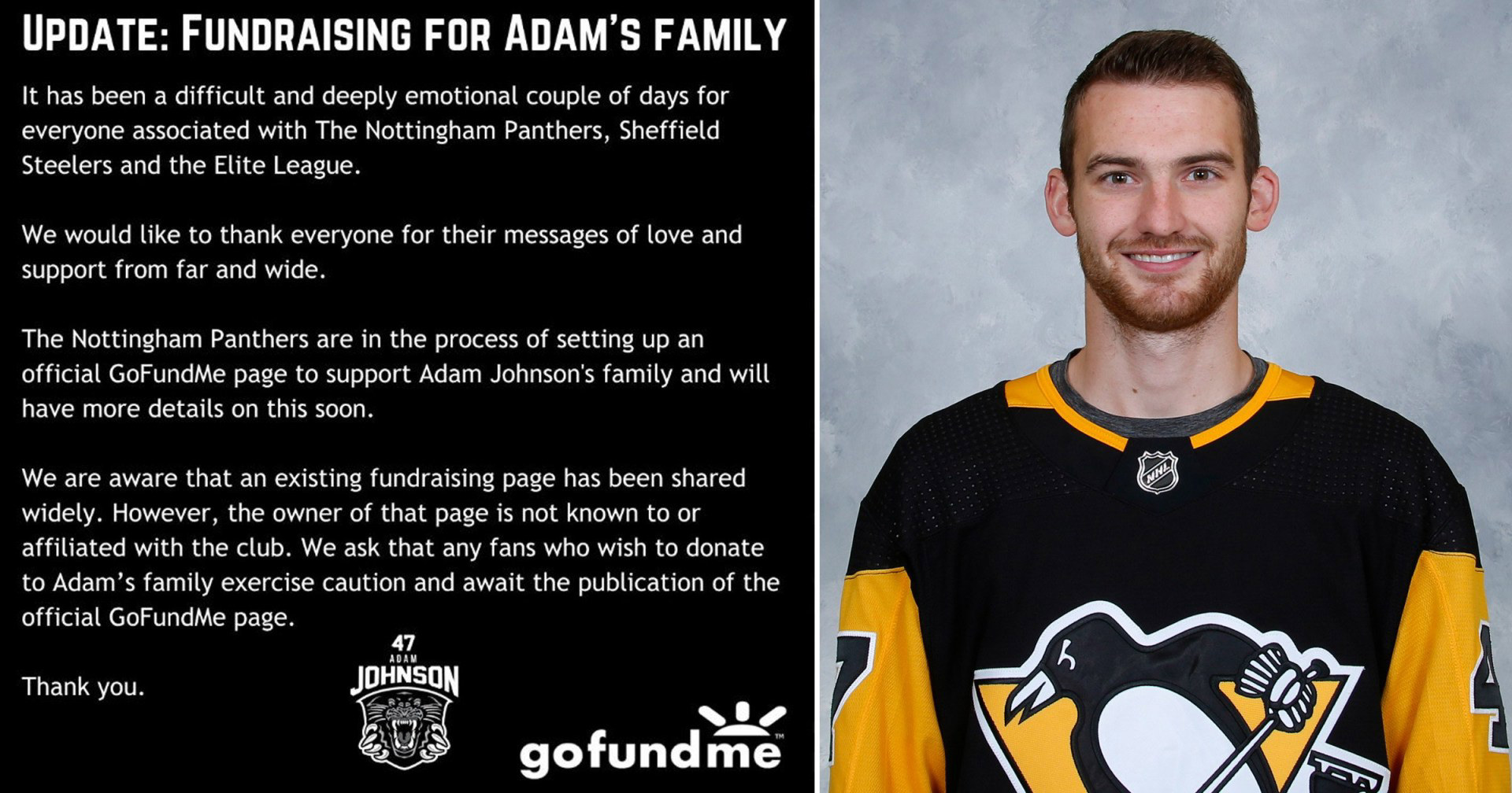 Fundraiser to be set up for family of icehockey player who died after