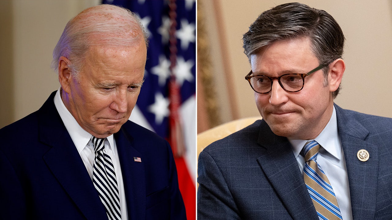 biden touts potential border deal with senate as speaker mike johnson says bill 'dead on arrival' in house