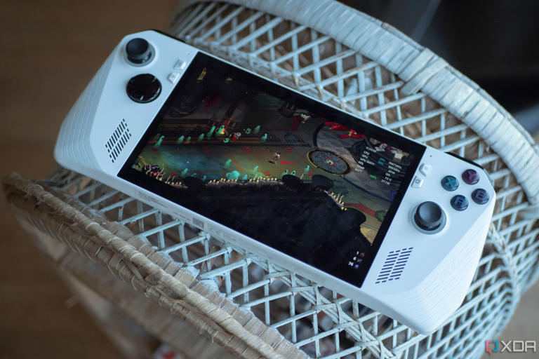 Asus ROG Ally playing Hades.