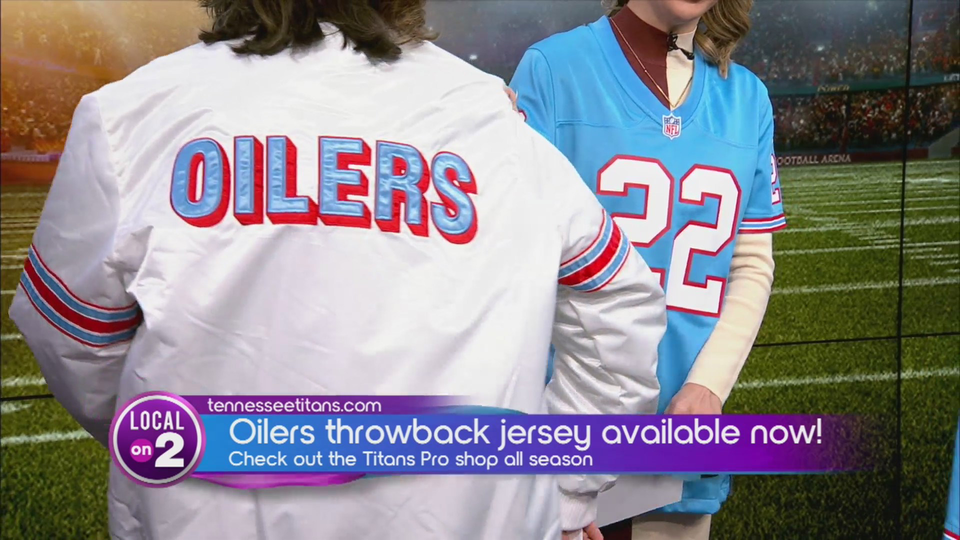 The Tennessee Titans throwback jerseys available now!