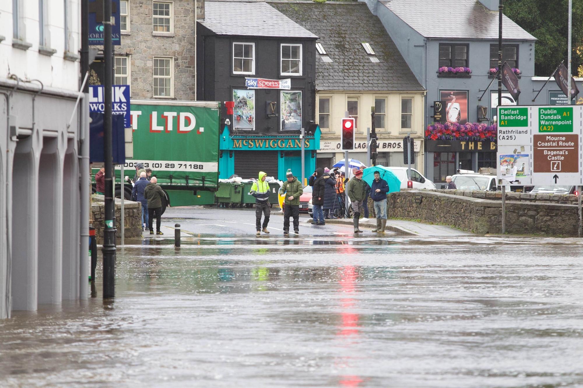 Weather In Pictures Devastating flooding in Newry after overnight