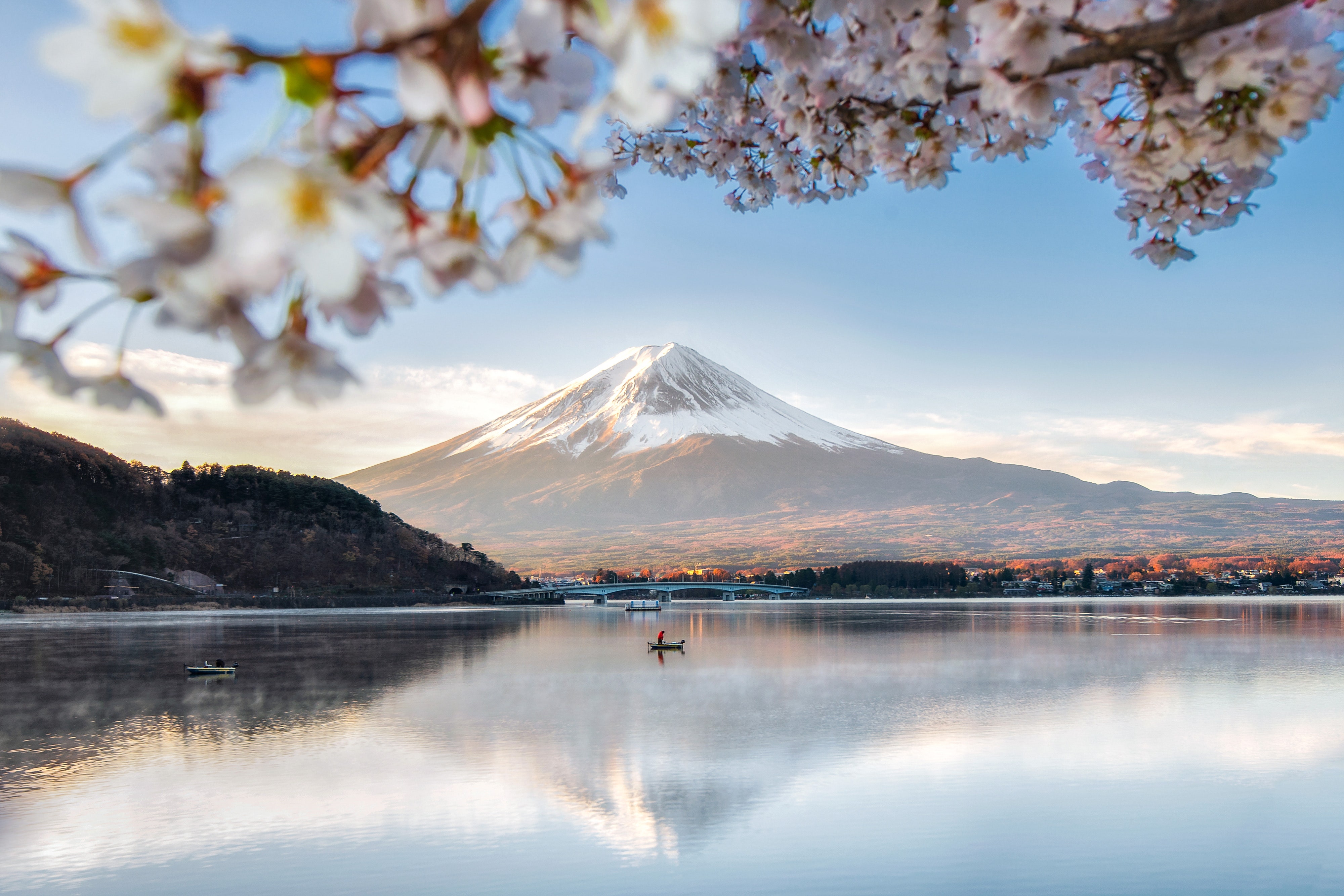 It’s hard to pick the single most <a href="https://www.cntraveler.com/gallery/most-beautiful-places-in-japan?mbid=synd_msn_rss&utm_source=msn&utm_medium=syndication">beautiful place in Japan</a>, but 12,388-foot Mount Fuji just might take the prize. Visit Lake Kawaguchiko in the spring for some of the best views of the mountain and <a href="https://www.cntraveler.com/gallery/best-places-to-see-cherry-blossoms-in-japan?mbid=synd_msn_rss&utm_source=msn&utm_medium=syndication">cherry blossom trees</a>—a postcard-worthy sight if we ever saw one. Or if you’re an avid hiker, plan a trip for mid-July until the end of August, when the snow melts enough to allow access to Fuji’s summit.<p>Sign up to receive the latest news, expert tips, and inspiration on all things travel</p><a href="https://www.cntraveler.com/newsletter/the-daily?sourceCode=msnsend">Inspire Me</a>