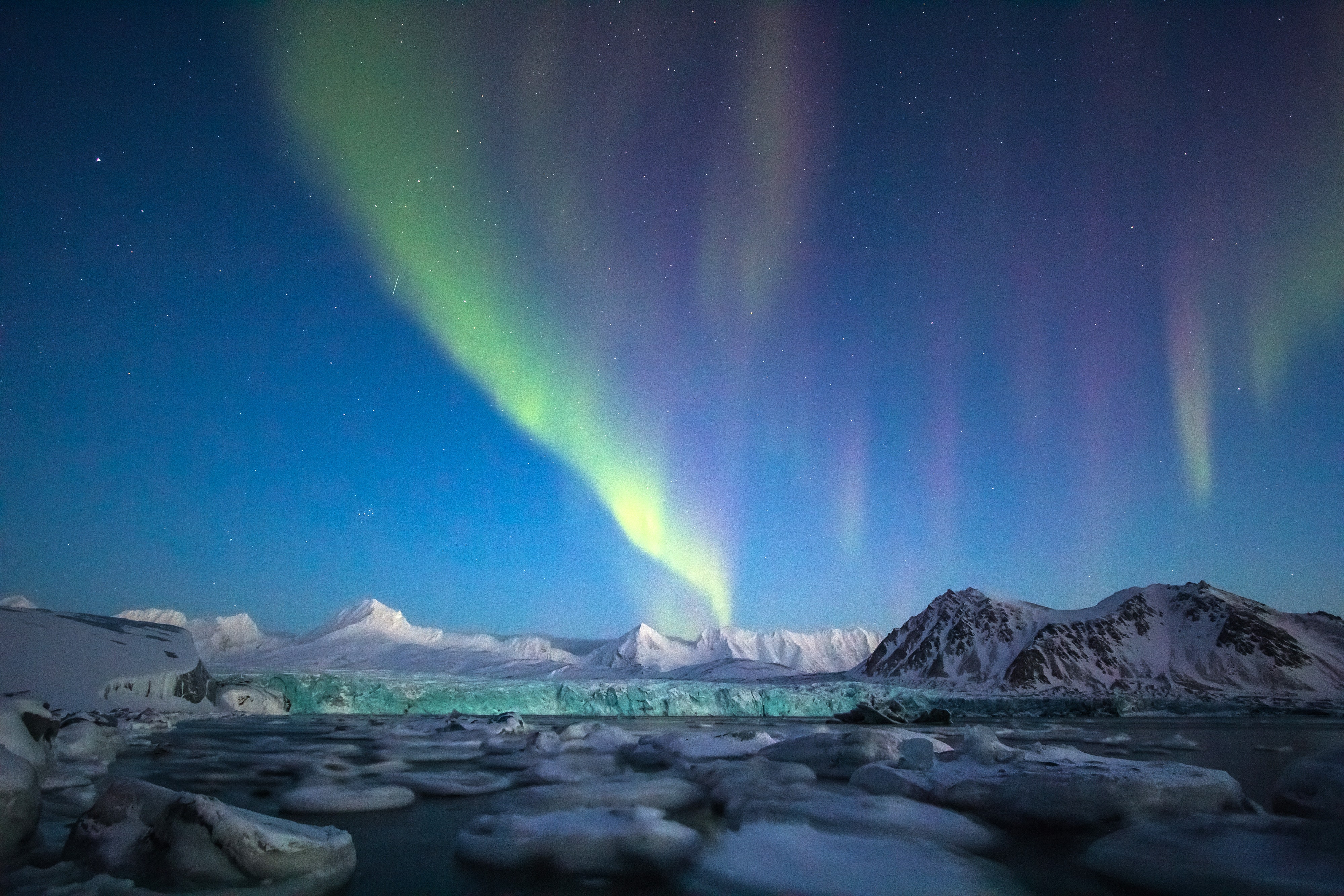 Svalbard, the northern archipelago off the coast of Norway, is known for spectacular <a href="https://www.cntraveler.com/stories/2011-11-07/best-places-to-stay-to-see-the-northern-lights?mbid=synd_msn_rss&utm_source=msn&utm_medium=syndication">Northern Lights</a> viewing opportunities—the sky is pitch black all day and night from October through February, due to its position within the Arctic Circle. Svalbard is also celebrated for its wildlife, including polar bears and arctic foxes who live out their days among the deep fjords and sheets of ice.<p>Sign up to receive the latest news, expert tips, and inspiration on all things travel</p><a href="https://www.cntraveler.com/newsletter/the-daily?sourceCode=msnsend">Inspire Me</a>