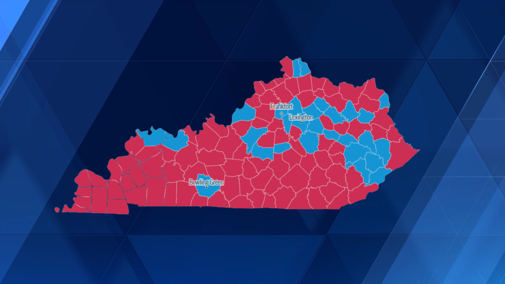 MAP How each county voted in Kentucky governor's race