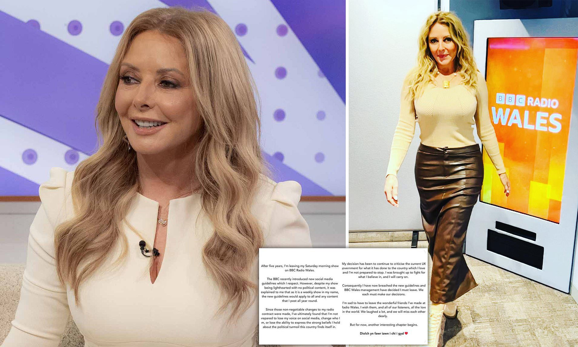 Carol Vorderman reveals she's been SACKED by BBC