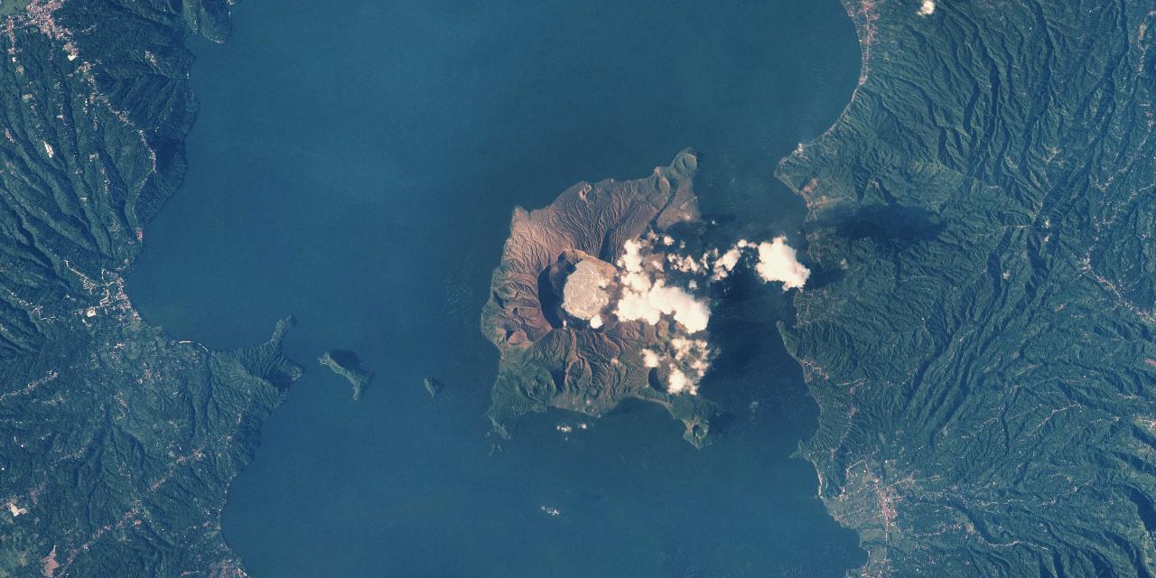 phivolcs reports grassfire at taal volcano