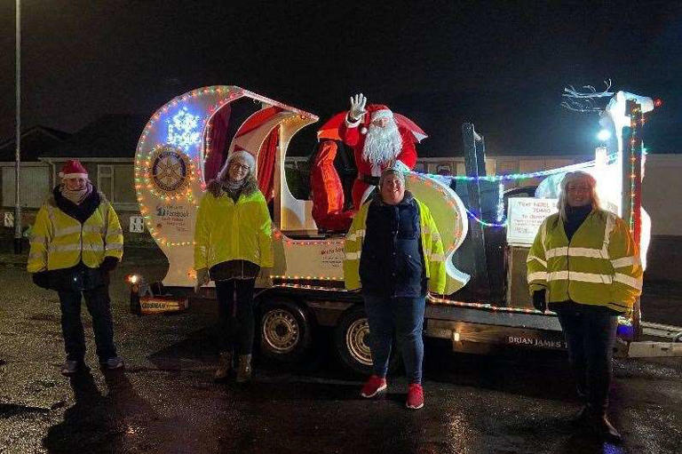 South Holland Rotary Club's sleigh during an earlier tour