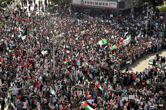 Manifestation de soutien aux Palestiniens de Gaza à Alger le 19 octobre 2023 AFP