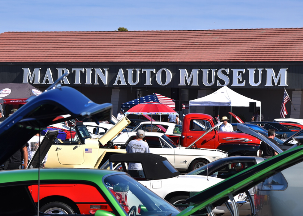 <p>The Martin Auto Museum in Glendale, Arizona, was founded in 2005 by owner Mel Martin, an expert mechanic who can also fix the cars in the collection.</p>  <p>The museum features over 160 vehicles and hosts a large collection of auto memorabilia, antique gas pumps, and signage. Its building also has three rooms for special events. Events booked will have access to the museum's carousel, game room, and outdoor patio.</p>  <p>Considered a nonprofit organization, the museum asks guests for a $10 donation.</p>