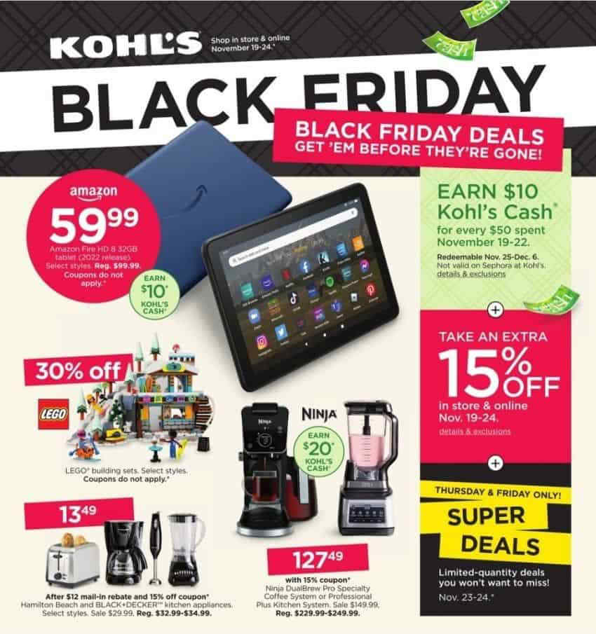 Kohl's Black Friday Sales (Just Released!!)