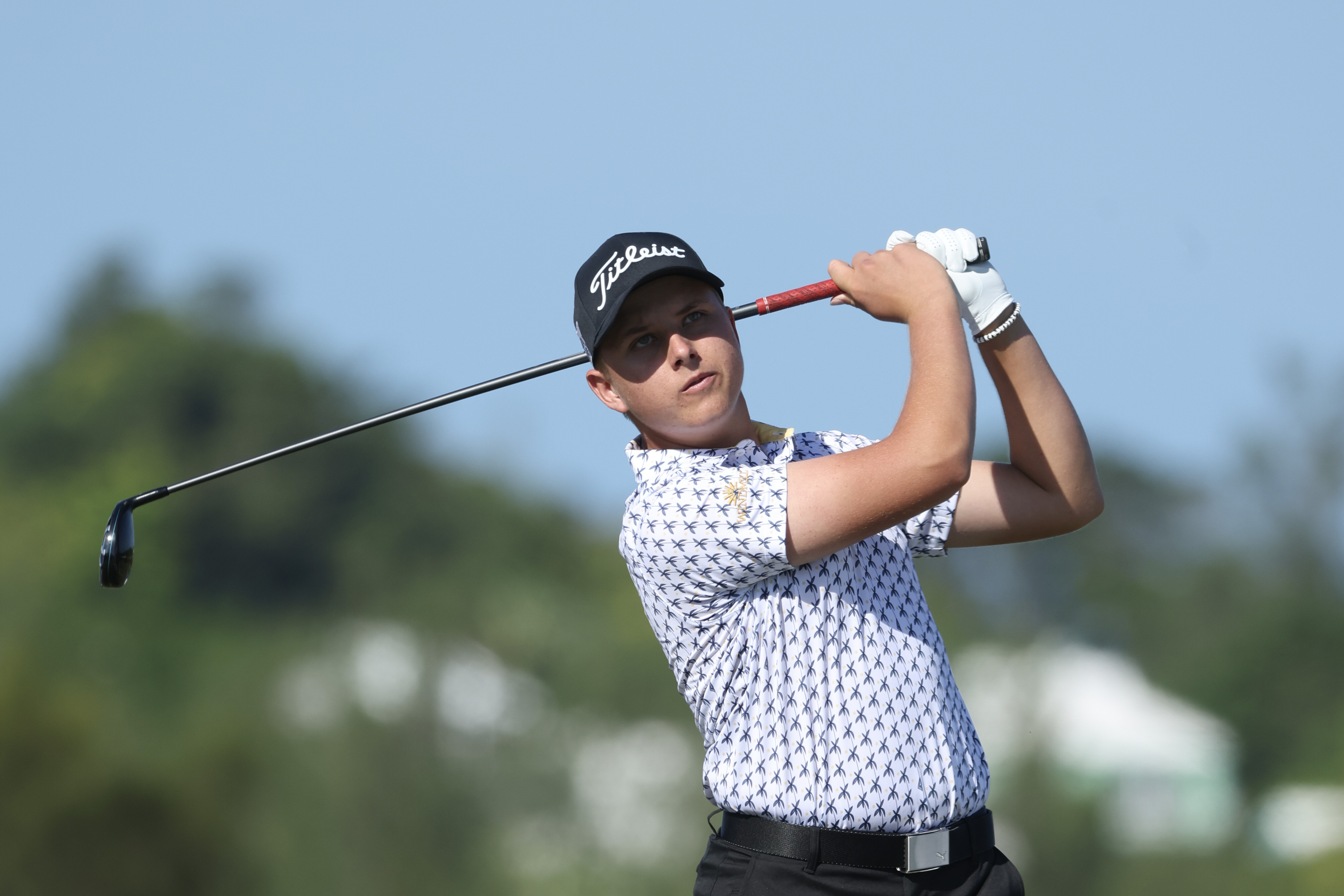 Most 15-year-olds went to school on Thursday before going home and doing homework or playing video games with friends.  Not <a href="https://golfweek.usatoday.com/2023/10/23/15-year-old-oliver-betschart-qualifies-pga-tour-butterfield-bermuda-championship/" rel="noopener">Oliver Betschart</a>.  The Bermuda native qualified for the tournament and is the youngest person to tee it up on the PGA Tour since 2014.  In the opening round, he was 1 over through 15 holes when the horn blew to conclude play for the day. In his round, he has three birdies, two bogeys and a double. He is on the par-5 seventh hole when play resumes.