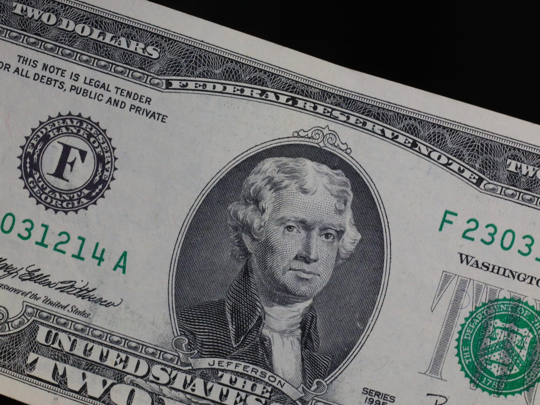 Here's how to tell if your old 2 bills are worth anything
