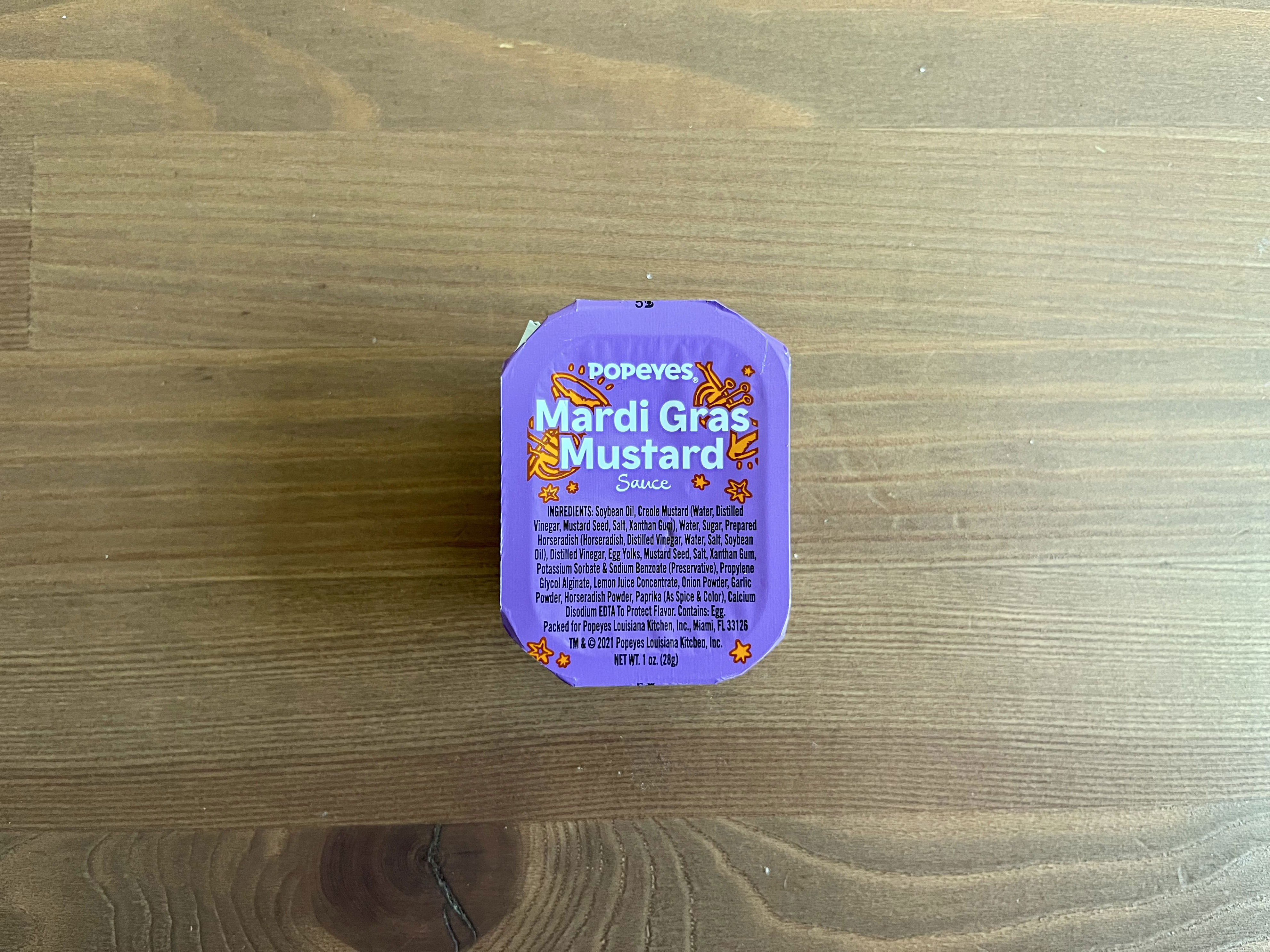 mardi gras mustard nutrition facts