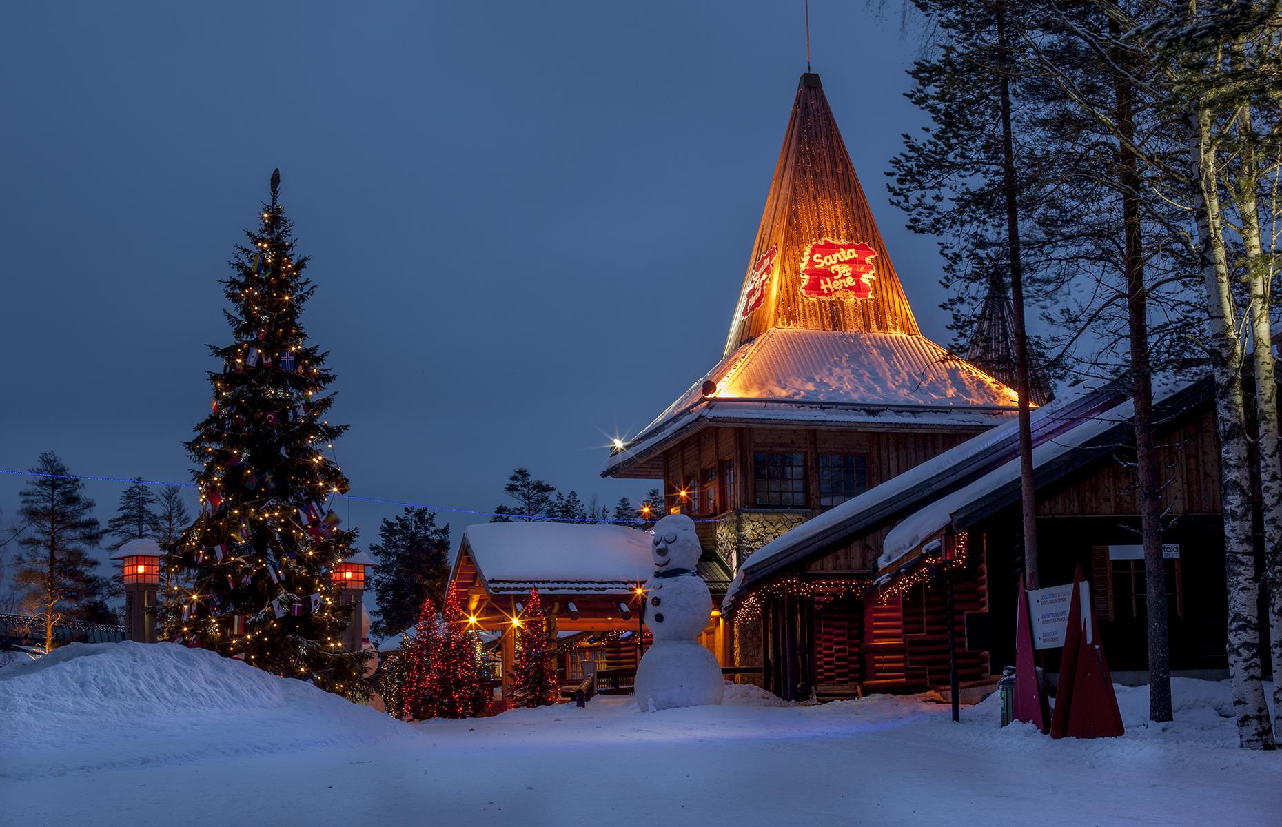 <p>Located in Rovaniemi in the Arctic Circle, the Santa Claus Village is the “official residence” of Santa and his helpers. Visit the post office and write your wishlist, or stop by the Santa Claus office to meet the mythical man himself. With its Christmassy shops, snow hotel and a year-round festive atmosphere, even adults will believe in the magic.</p>  <p><strong><a href="https://www.loveexploring.com/galleries/117580/frozen-in-time-the-arctic-circles-creepiest-town">This is the fascinating story of Pyramiden, the Arctic Circle's creepiest ghost town</a></strong></p>