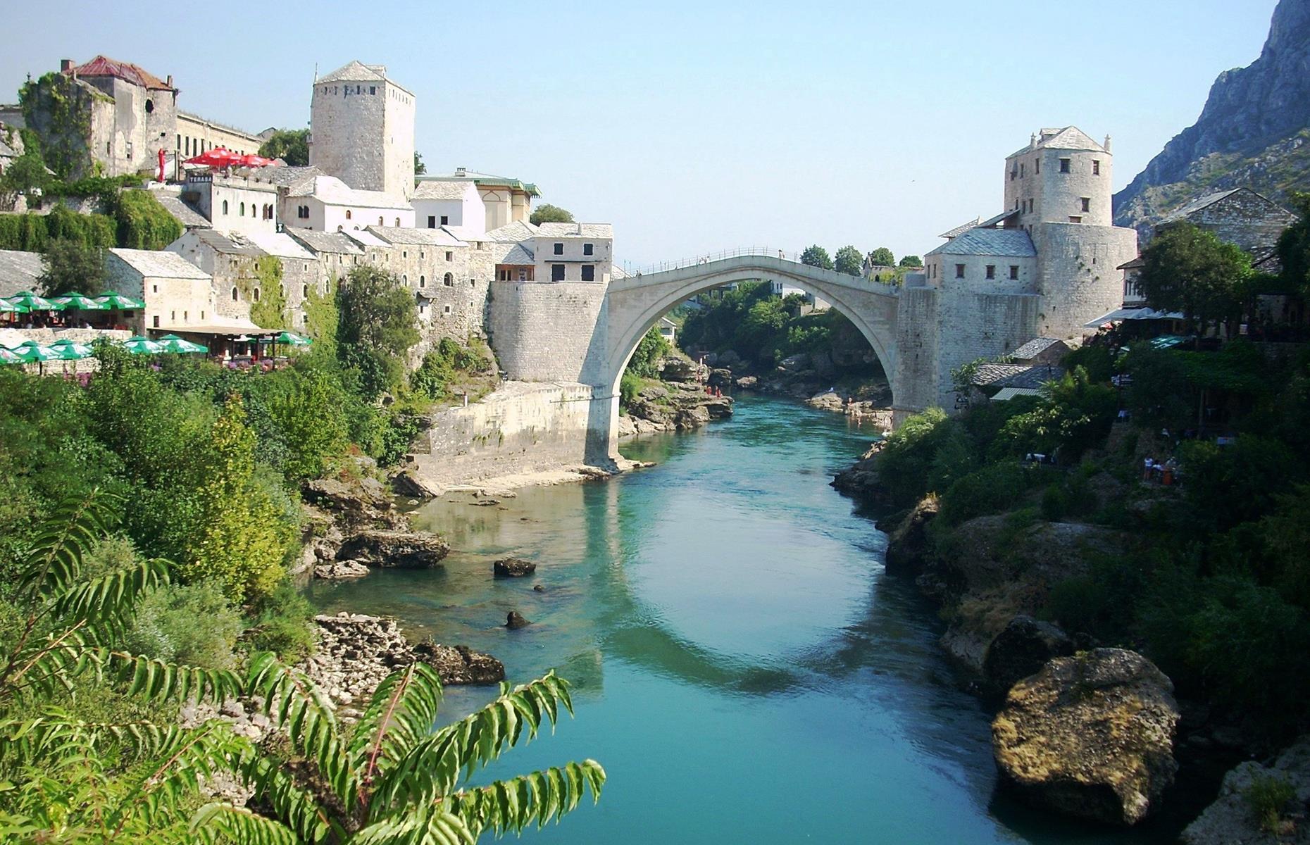 Stari Most – Mostar’s 16th-century bridge – had to be rebuilt after it was destroyed by Croatian forces in 1993 during the Bosnian War. You’d never know to look at it, though, and since its restoration in 2004, locals have carried on an old tradition of diving more than 65 feet into the Neretva River below. If you're holidaying in Croatia's Adriatic resorts, it's easy to fit in Mostar on a day trip.