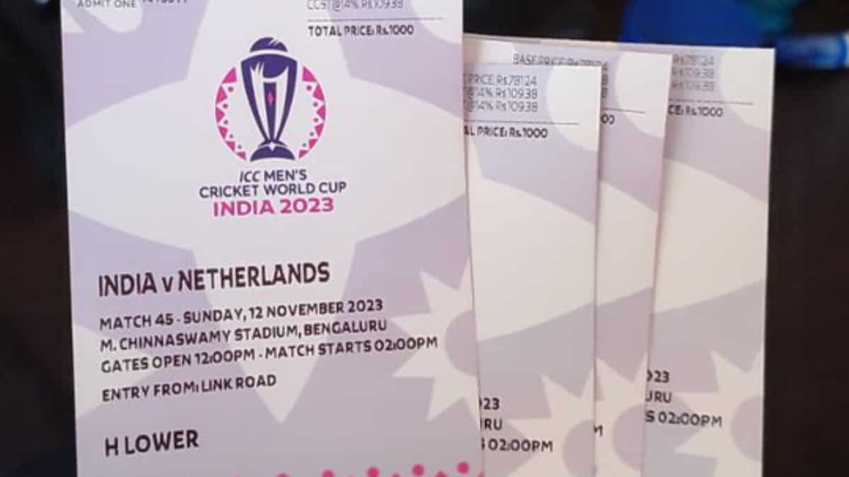 IND vs NED Tickets Online How to book tickets for India vs Netherlands