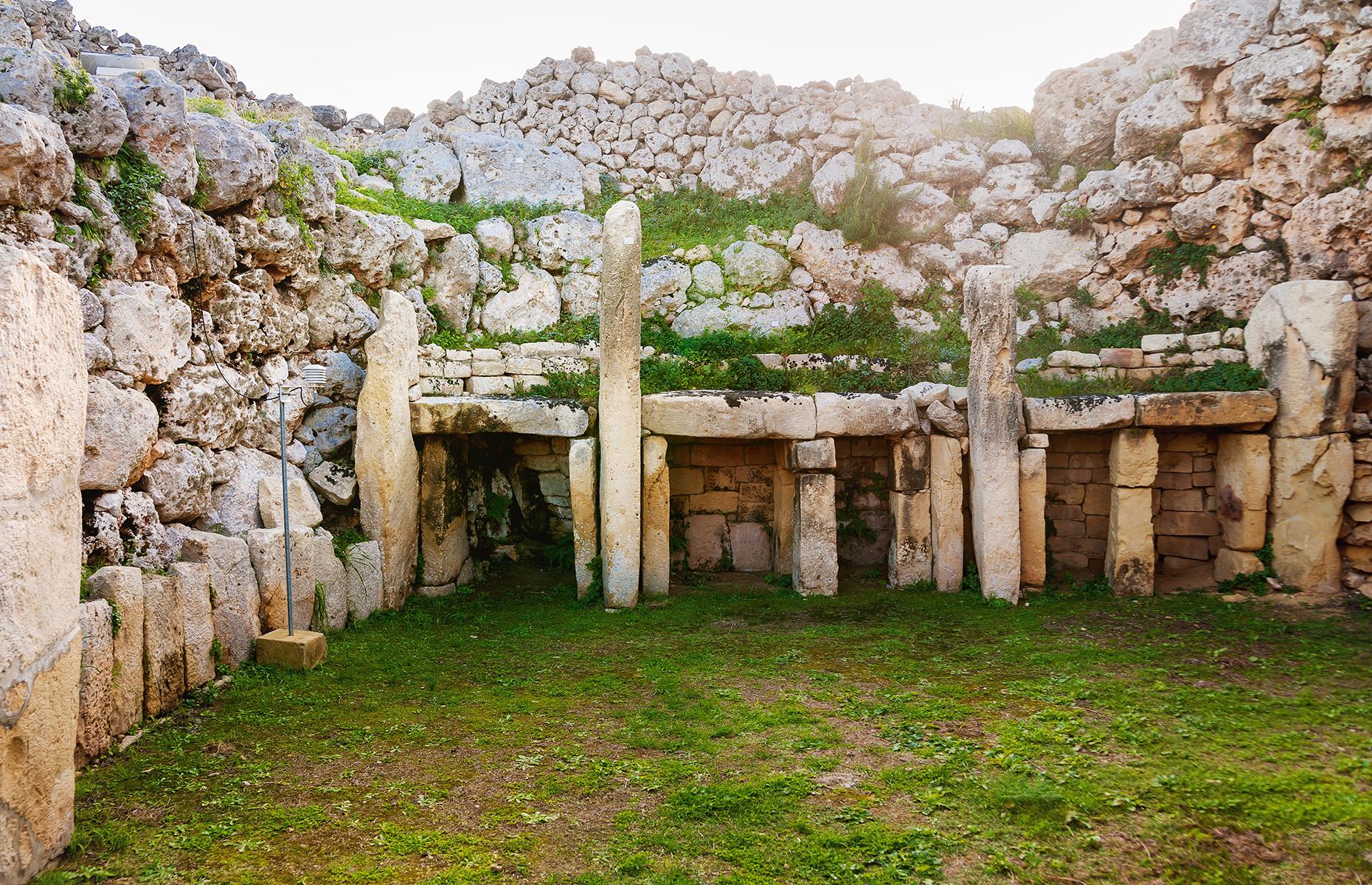 The inhabitants of this small Maltese island evidently liked to think big when they built Gozo’s Ggantija Temples. This Neolithic temple complex is more than 5,500 years old – even older than the Pyramids in Egypt and Stonehenge in England. They're on the outskirts of the village of Xaghra and are less than two miles from the terracotta-colored sands of Ramla Beach, one of the island's loveliest.