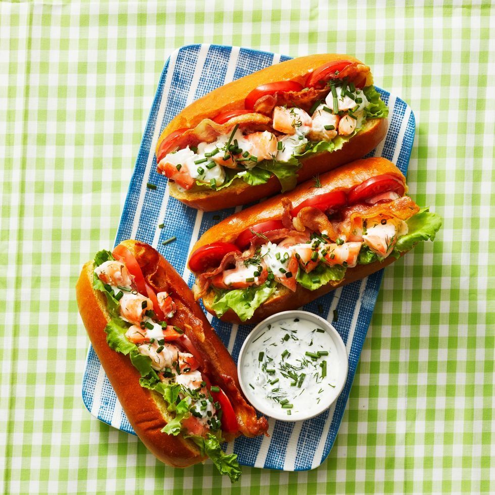 61) BLT Shrimp Rolls
