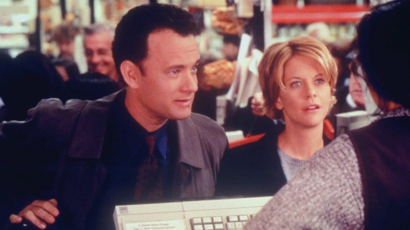 <p>Nora Ephron directs Tom Hanks and Meg Ryan in this remake of <em>The Shop Around the Corner</em>. Hanks is Joe Fox of the chain store Fox Books, and Meg Ryan is Kathleen Kelly, from the small children’s bookstore, The Shop Around the Corner. They are rivals in business but unknowingly are email pen pals who are developing real feelings for each other. This love story definitely is not love at first sight. In fact, the film takes place over many, many months and is a true delight.</p>