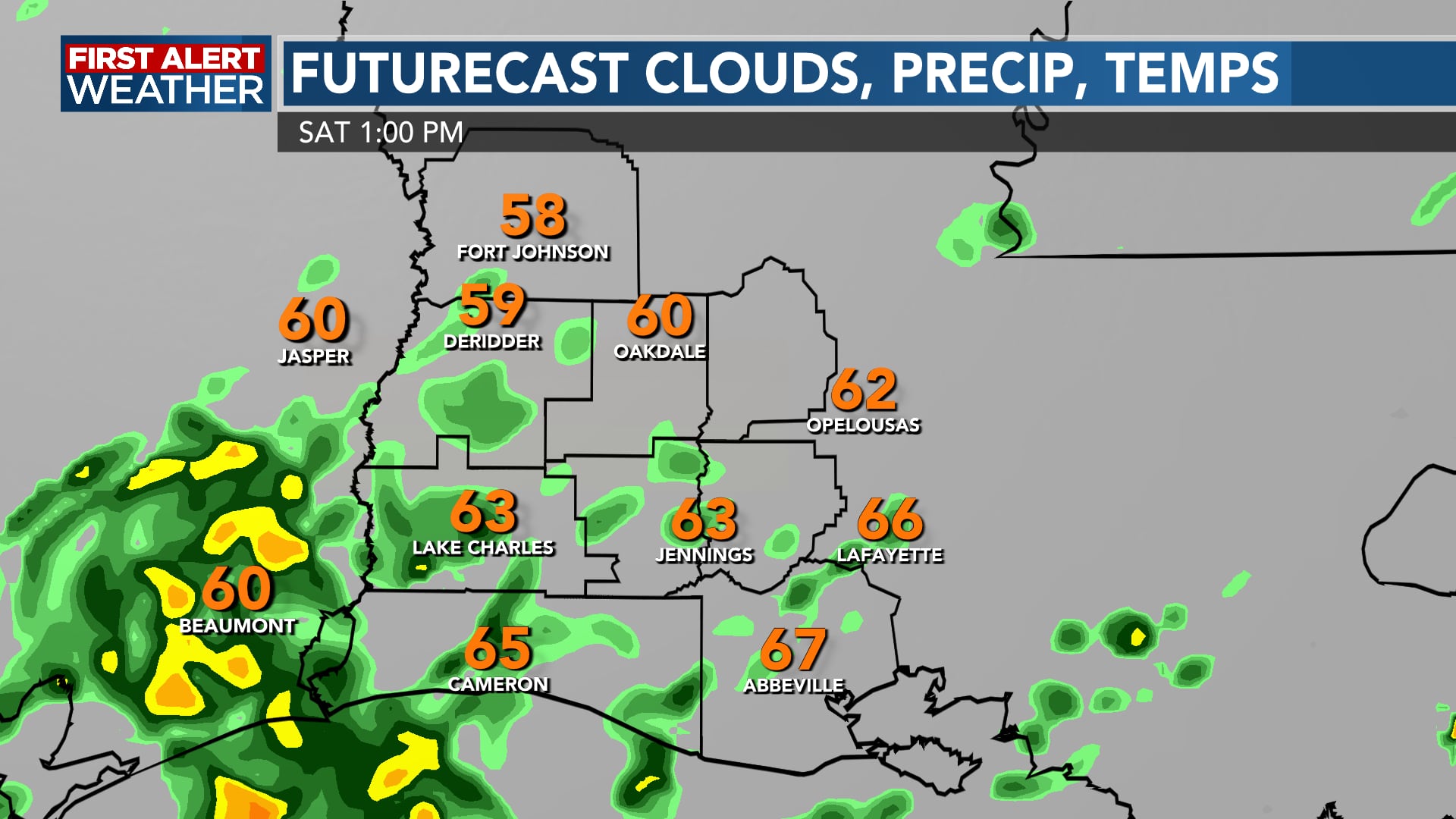 FIRST ALERT FORECAST: A Few More Showers Saturday, Better Rain Chances ...