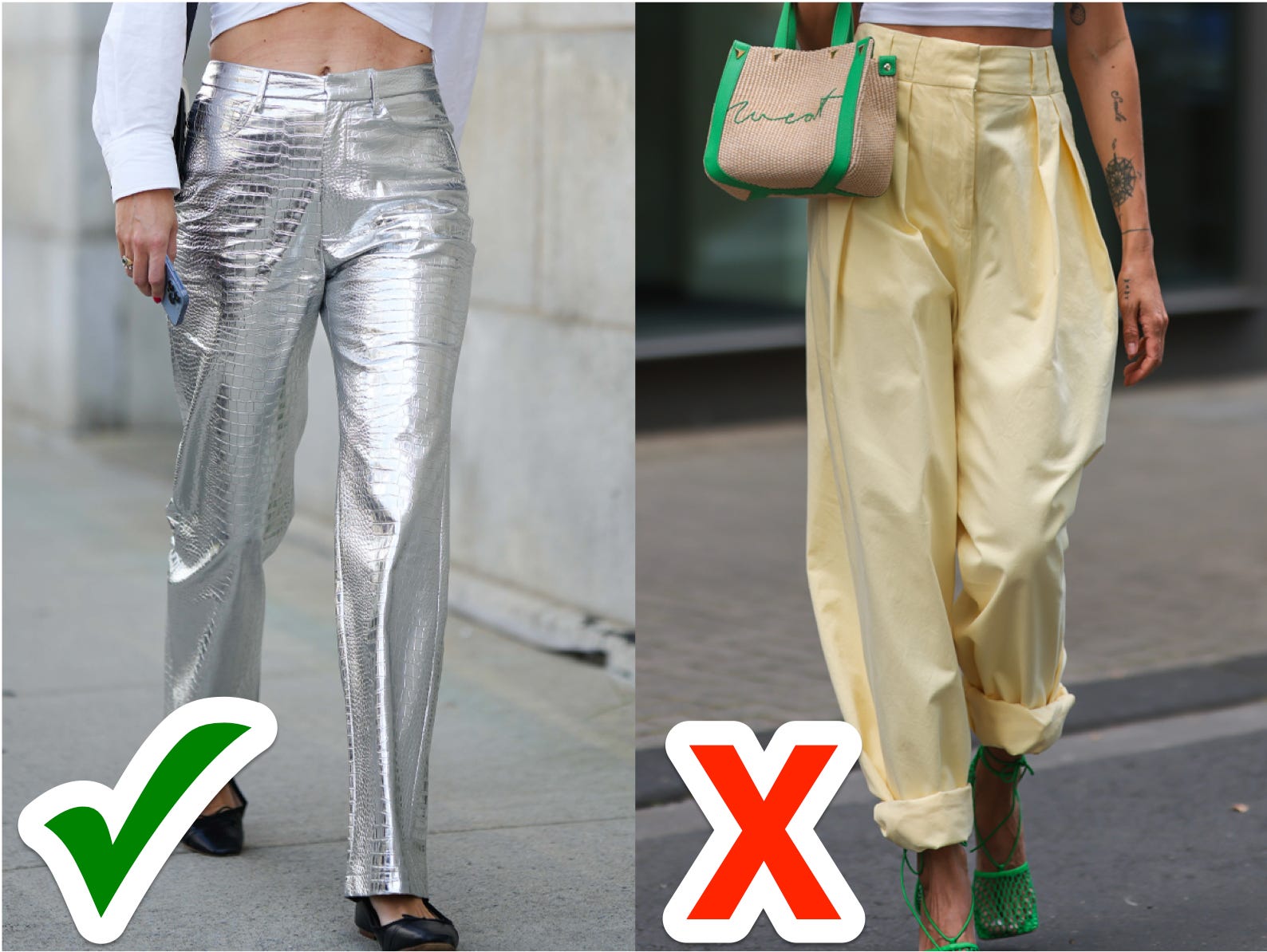 Stylists reveal 7 pant trends that are in and 6 that are out for 2024