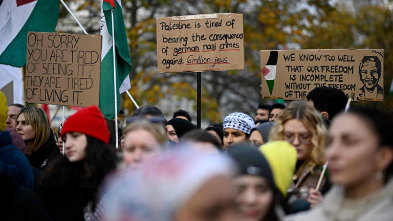 Pro-Palästina-Demonstrationen: Zehntausende Menschen protestieren