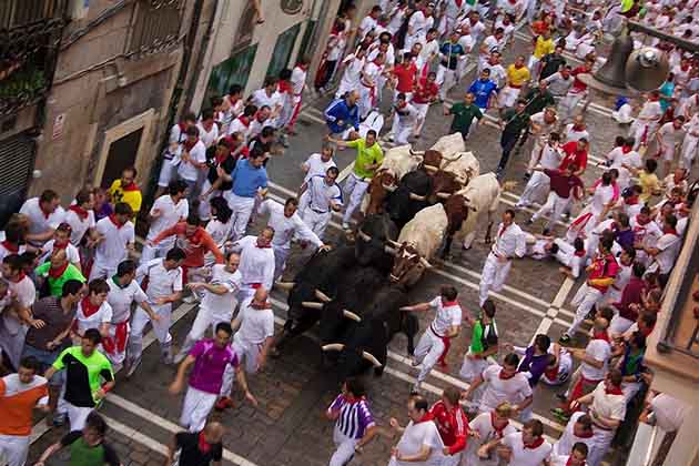 <p><strong>Spain</strong></p>  <p>A simple visit to Pamplona, Spain is probably not going to put you in much danger, depending on when you visit and where you stay. But many tourists travel to Pamplona for one reason and one reason only — to witness the infamous Running of the Bulls. The San Fermín festival, in which bulls chase participants down the streets of the city, is exactly as reckless as it sounds.</p> <p>Every year, the festival results in around 50 to 100 injuries as it's not uncommon to be gored by the bull's horns. If you’re looking for a vacation spot of ultimate relaxation — one that guarantees you won't be impaled — you might want to plan around July 6 to July 14. </p>