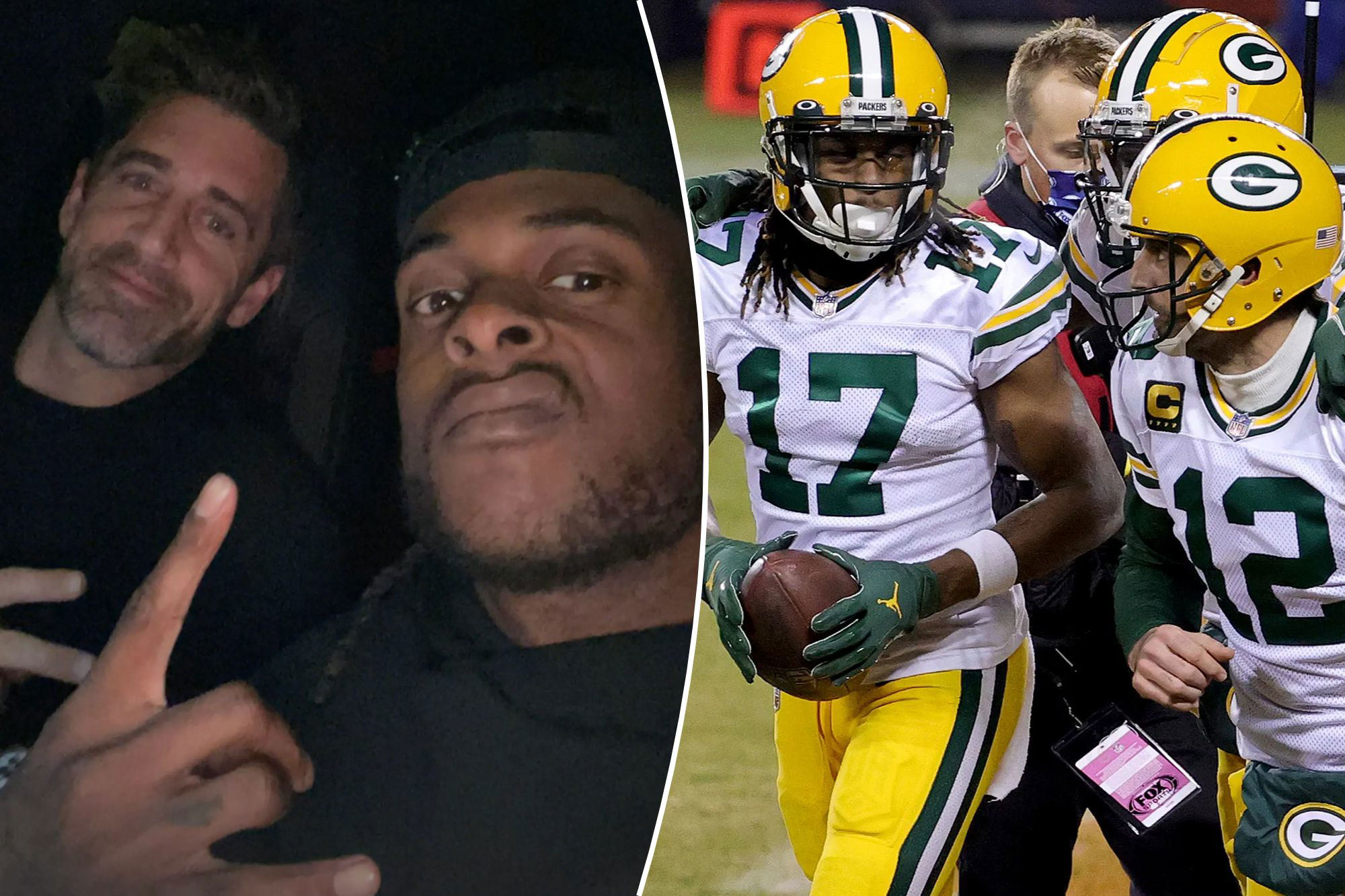Aaron Rodgers Hangs Out With Ex Teammate Davante Adams Before Jets Raiders Game