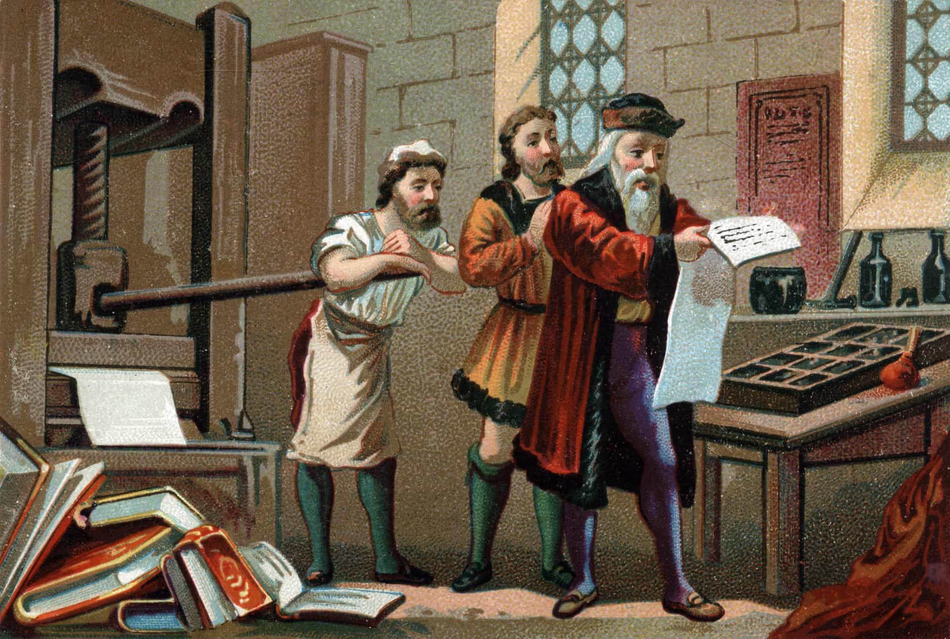 On peut affirmer que la presse à imprimer de Gutenberg est l'invention la plus importante des temps modernes. Pour la première fois dans l'histoire, des idées et des informations ont pu être reproduites et diffusées facilement et à un prix abordable pour les masses.
