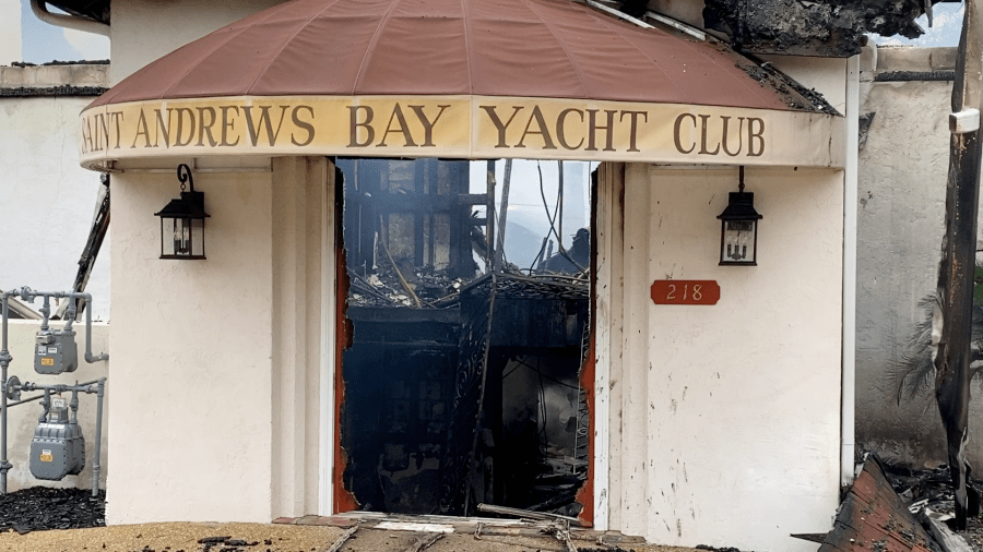 yacht club fire panama city fl