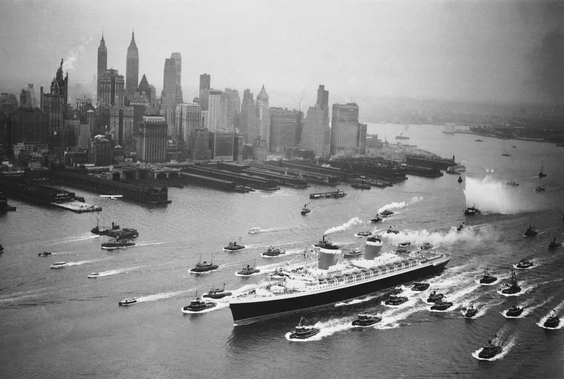<p>The 1950s are generally regarded as the Golden Age of cruising. And the appeal of taking to water on a luxury ocean-going liner was not lost on the celebrities of the day.Pictured is the SS <em>United States</em>, flagship of the United States Lines, entering New York Harbor on June 23, 1952.</p><p>You may also like:<a href="https://www.starsinsider.com/n/484448?utm_source=msn.com&utm_medium=display&utm_campaign=referral_description&utm_content=597926en-za"> History's greatest archaeological discoveries</a></p>