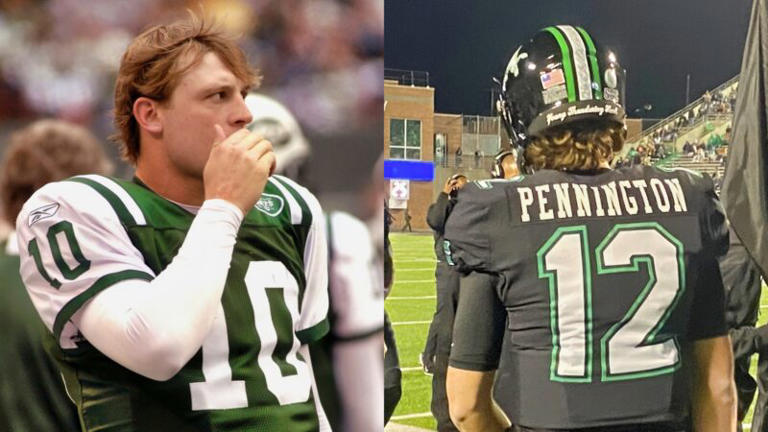 Football Fans Are Shocked By The Similarities Between Chad Pennington & His Son, Who Just Led Dad’s Alma Mater To A Win In His Very First Start