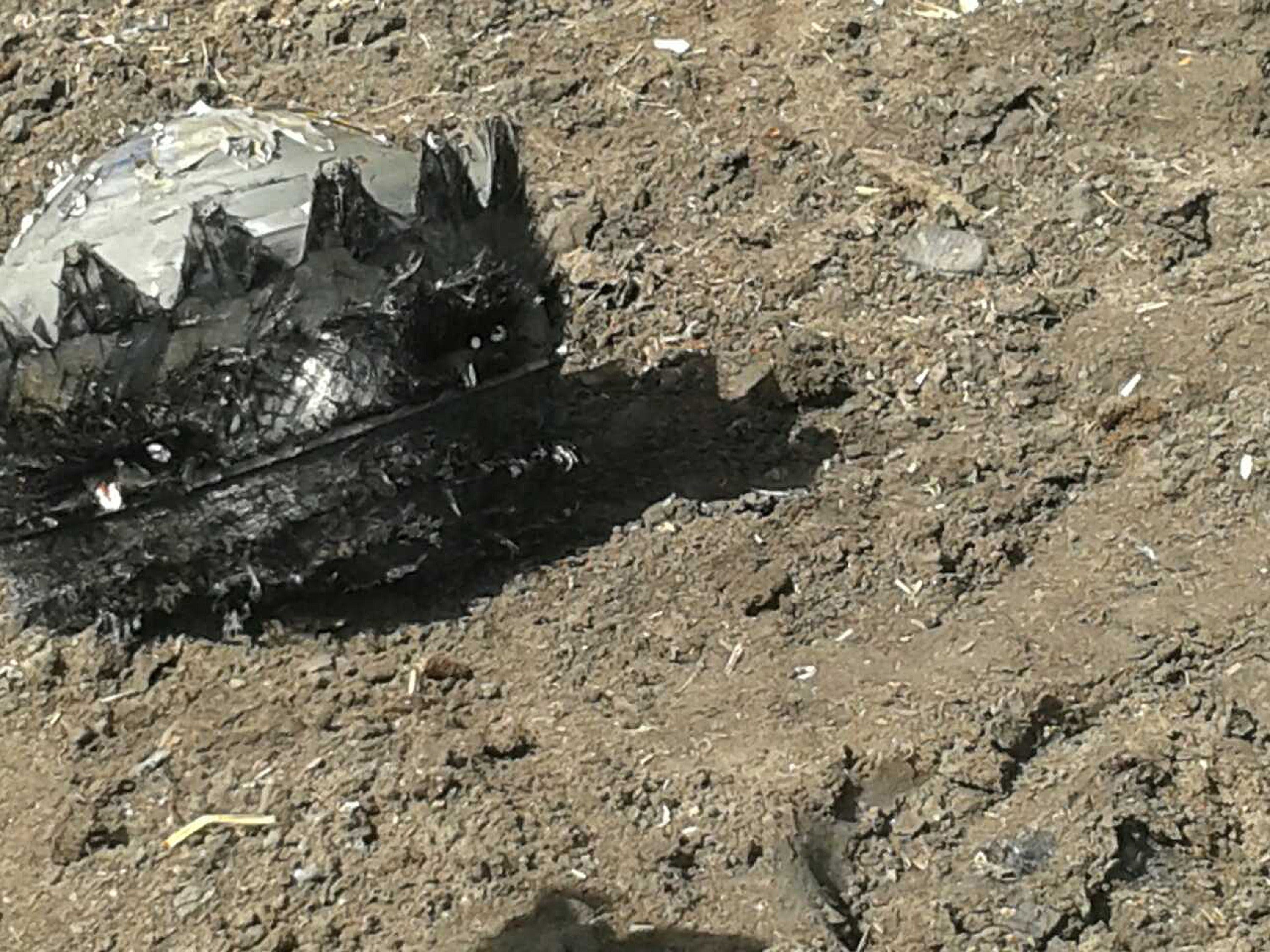 спутник упал на землю