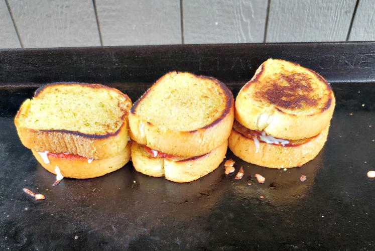 Pizza Grilled Cheese Sandwhiches On Blackstone Griddle!