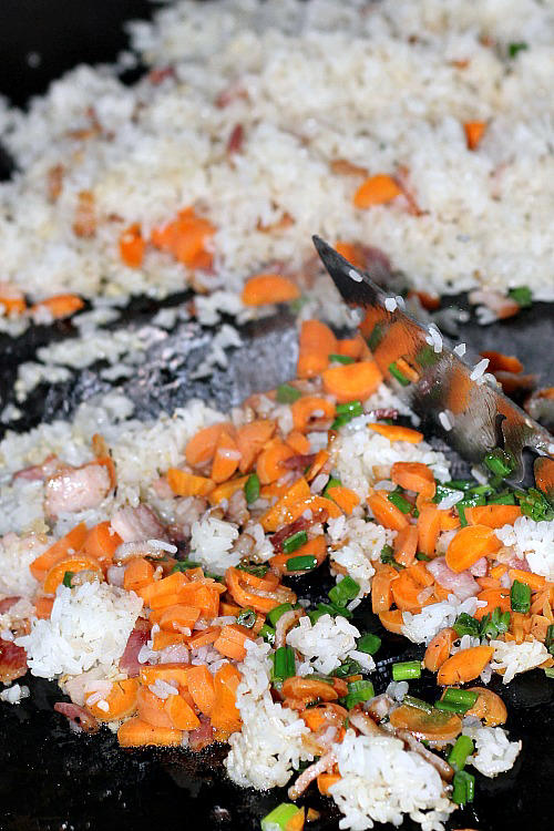 How To Make Hibachi Fried Rice On Blackstone Griddle!!