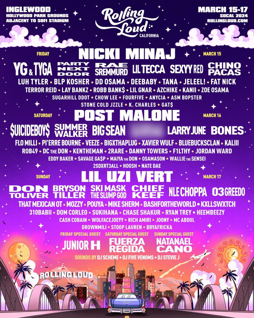 Rolling Loud reveals lineup for its 2024 California festival