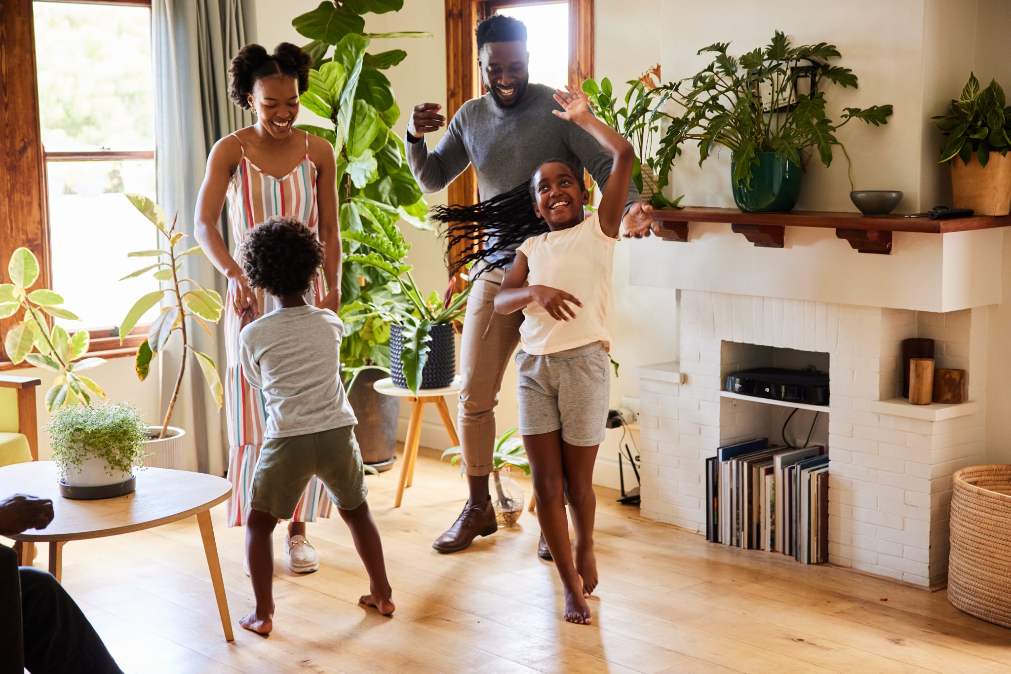 <p>Craft a playlist full of songs everyone loves and turn a kitchen or living room floor into a dance floor. Dance parties are a great way to get families with children and adults of all ages moving when local parks and backyards are too cold and soggy.</p>