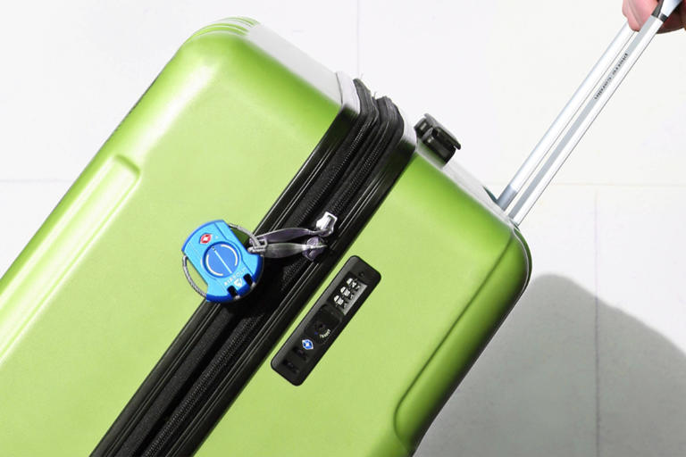 Get a TSA-approved luggage lock to keep your belongings safe and secure.