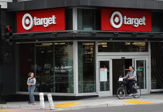 Target store that is slated for closure on September 29, 2023 in Oakland, California. The company has been slammed for stocking inclusive Christmas ornaments.