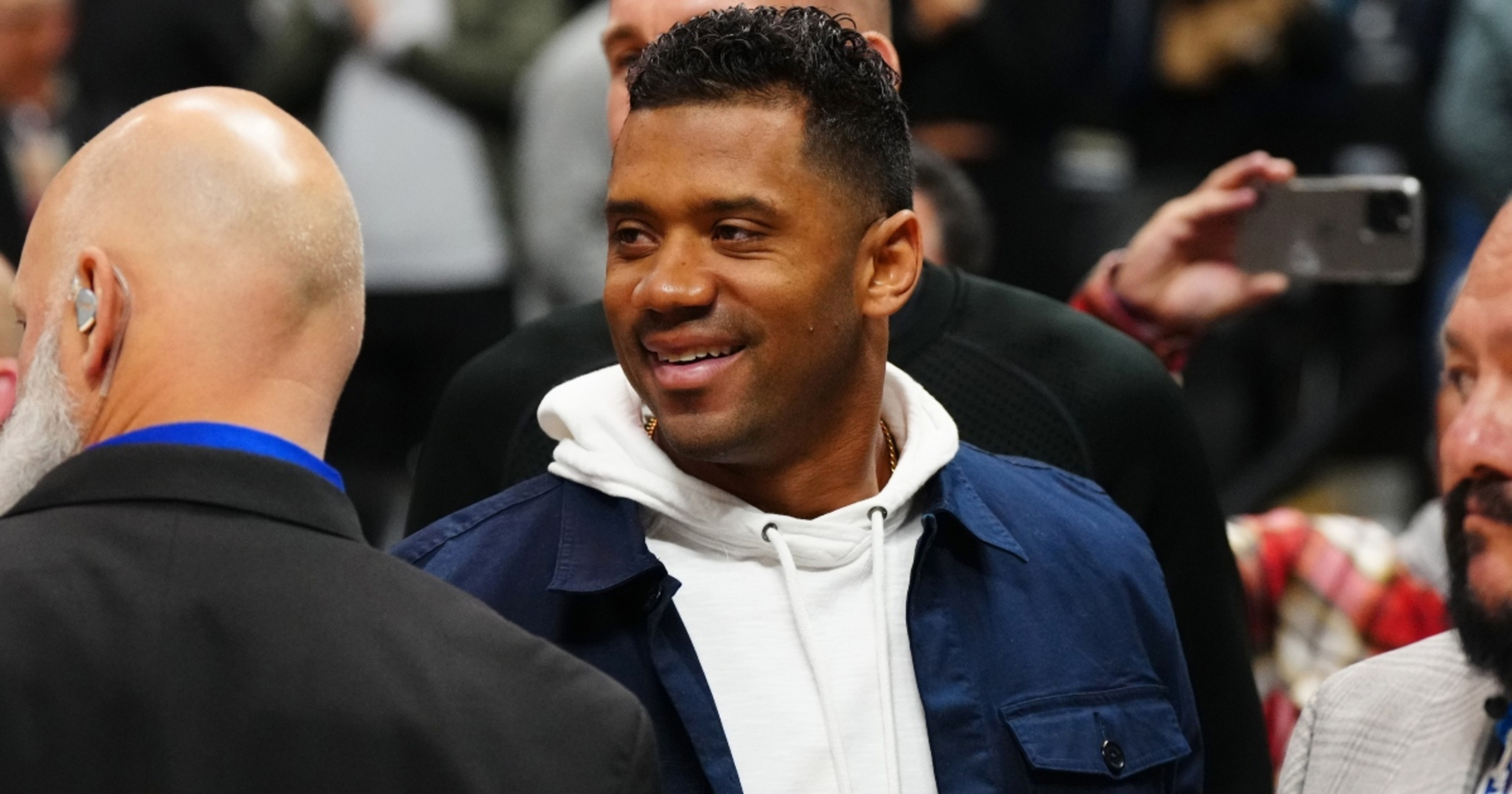 Russell Wilson dresses up as Coach Prime for Halloween
