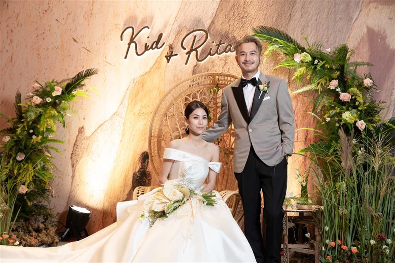  KID與Rita於上（10）月10日舉辦豪華大婚禮。（圖／翻攝自KID臉書）